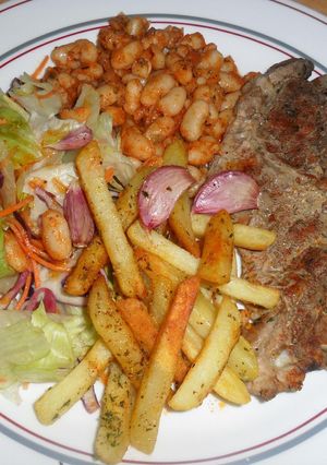 Una foto de Chuletas de cerdo súpercombinadas