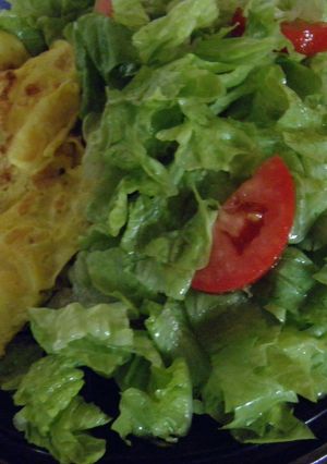 Una foto de Omelette de queso roquefort y nuez