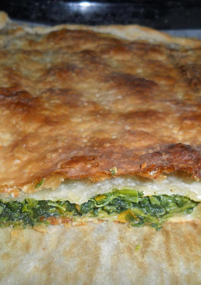Una foto de Tarta de acelga, zanahoria y tomate