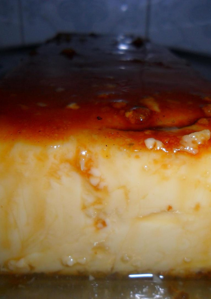 Una foto de Flan de dulce de leche al caramelo