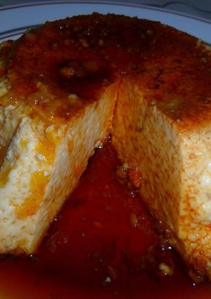 Una foto de Flan de leche condensada casero
