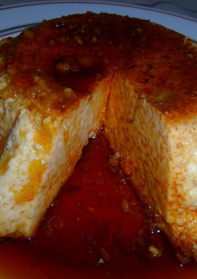 Una foto de Flan de leche condensada casero