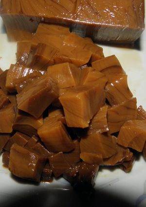 Una foto de Dulce dietético de batata