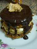 Postre alfajor puro dulce de leche