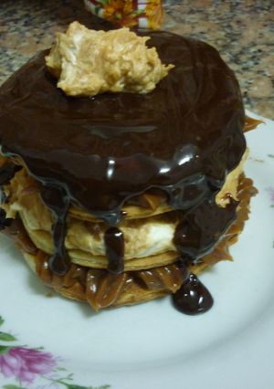 Una foto de Postre alfajor puro dulce de leche