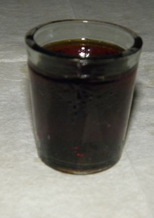 Una foto de Bebida de frambuesas