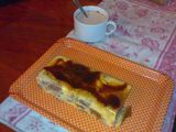 Flan con bizcocho