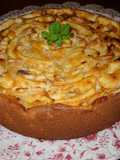 Pastel de manzana con sidra y jengibre