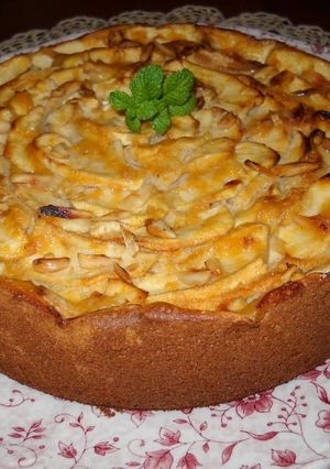 Una foto de Pastel de manzana con sidra y jengibre