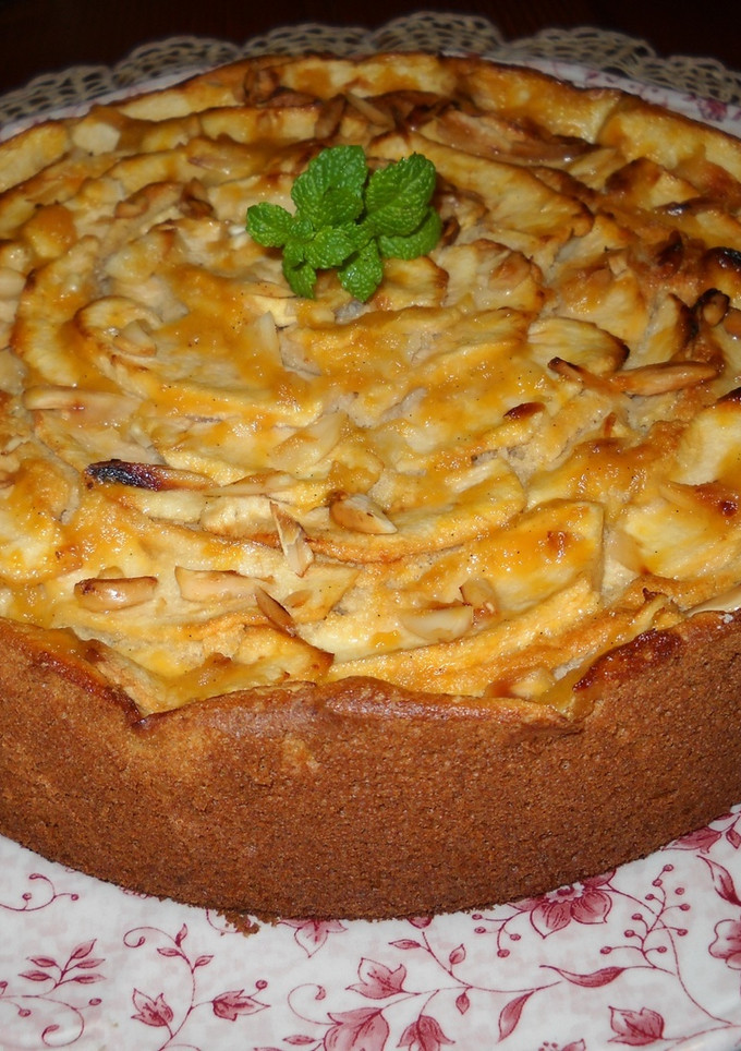 Una foto de Pastel de manzana con sidra y jengibre