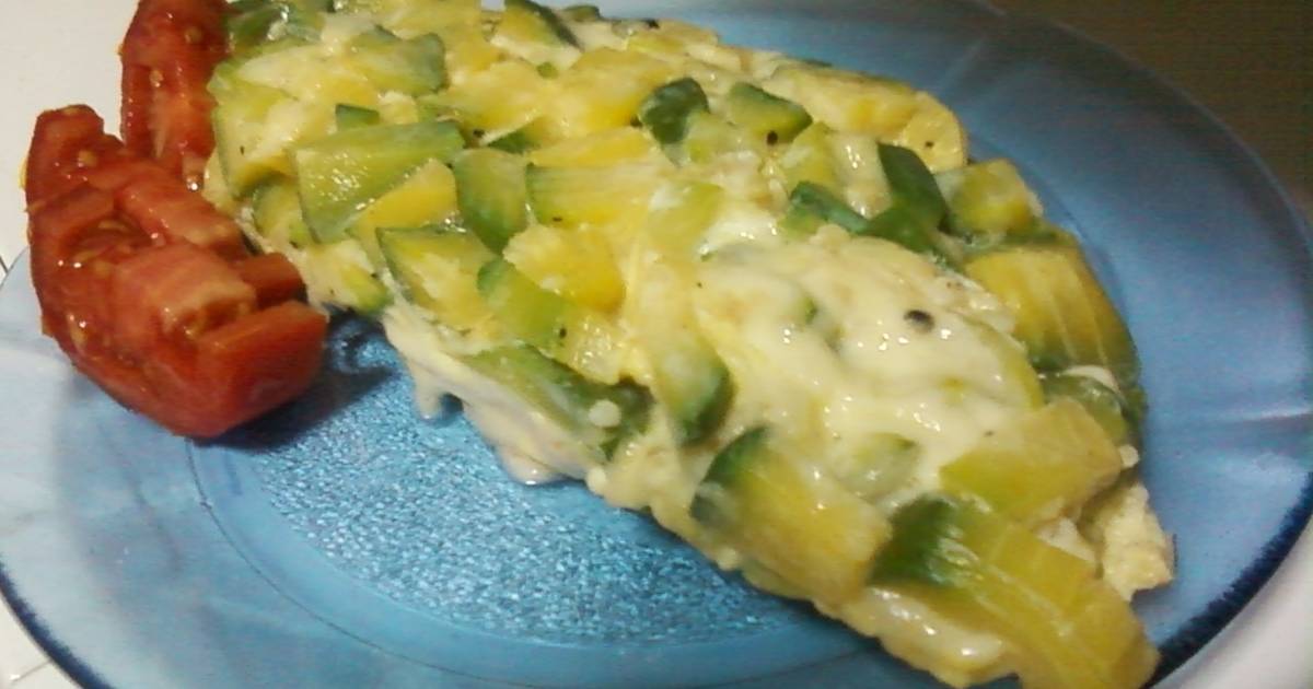 Omelette de zapallitos en microondas Receta de silvia