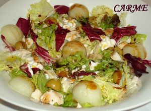 Foto principal de Ensalada de pollo, pera y melón