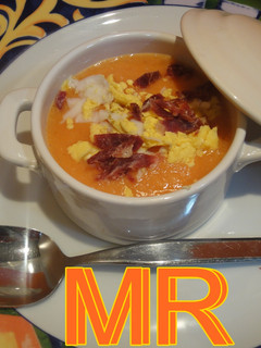 Una foto de Salmorejo de manzana