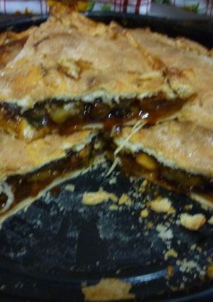 Una foto de Tarta exprés de manzana