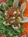 Ensalada colorida de lentejas