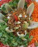 Ensalada colorida de lentejas