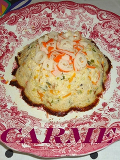 Una foto de Pastel de calabacín y surimi