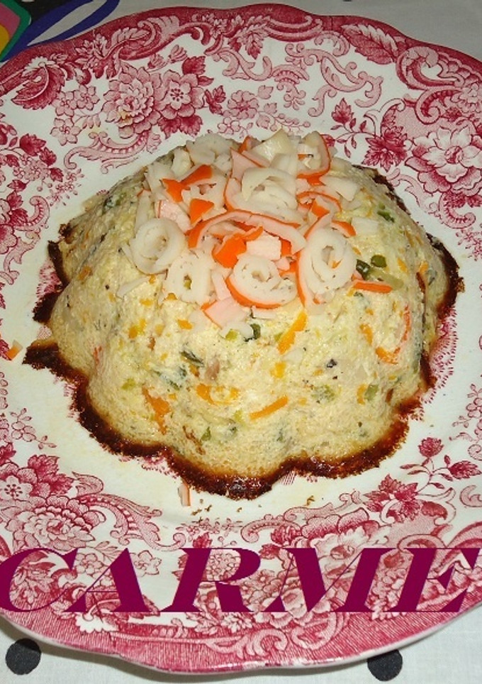 Una foto de Pastel de calabacín y surimi