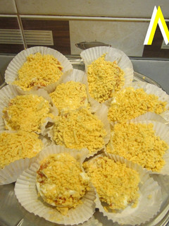 Una foto de Huevos mimosa