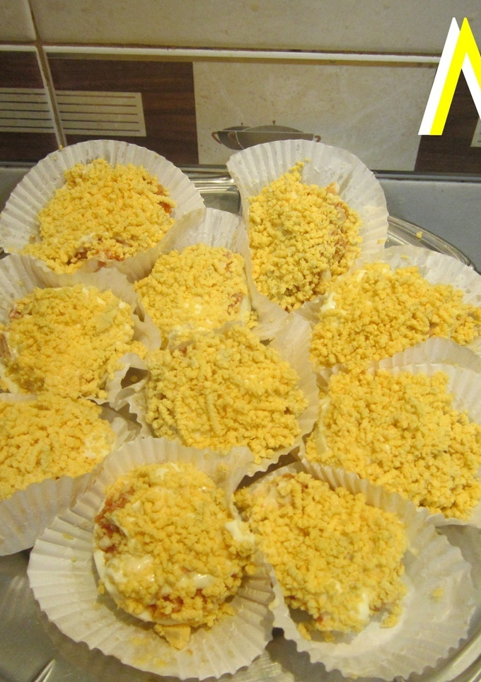 Una foto de Huevos mimosa