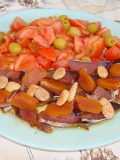 Una foto de Ensalada de tomate y salazones de Murcia