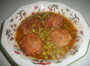 Foto principal de Albondigas con guisantes en salsa (Murcia)