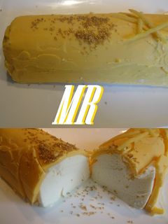 Una foto de Mousse de lima-limón con mascarpone y baño de chocolate