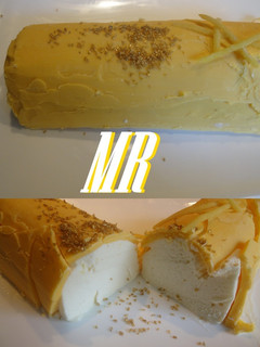 Una foto de Mousse de lima-limón con mascarpone y baño de chocolate