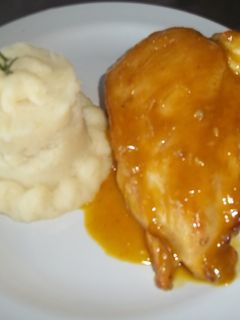 Una foto de Suprema de pollo a la naranja