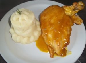 Una foto de Suprema de pollo a la naranja