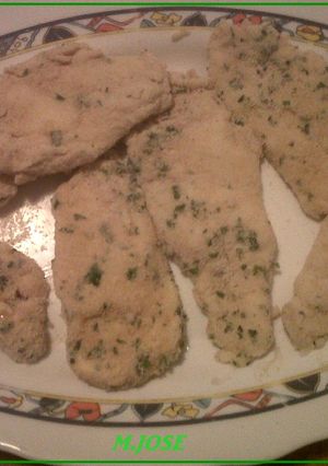 Una foto de Pechugas a la bechamel con queso