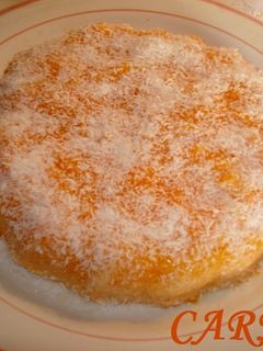 Una foto de Pudin dulce de zanahorias y coco rallado