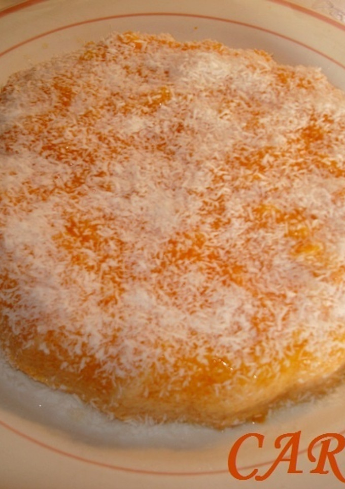 Una foto de Pudin dulce de zanahorias y coco rallado