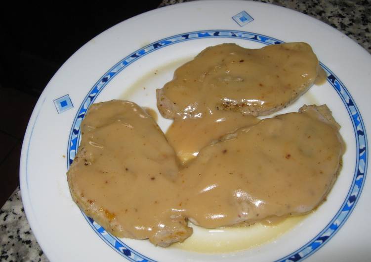 Lomo de cerdo con crema de limoncelo