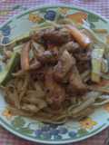 Fajitas de pollo agridulces