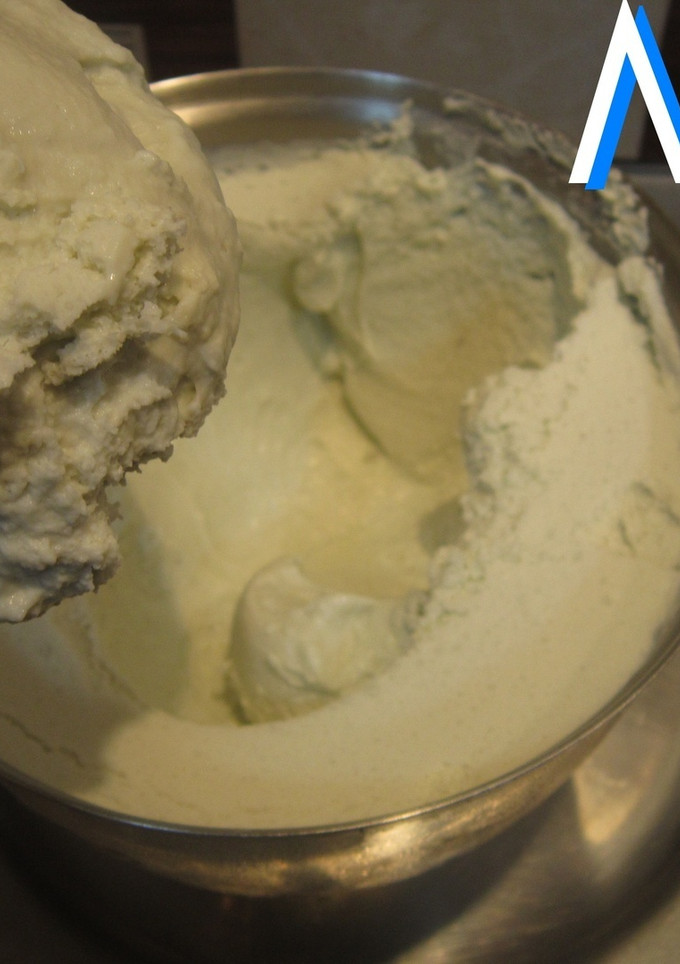 Una foto de Helado de roquefort