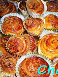 Una foto de Bollos de canela (kanelbullar)