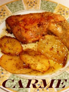 Una foto de Pollo asado con patatas