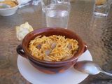 Fideos gruesos a la cazuela