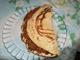 Crêpes rellenos de carne picada mixta o de pollo