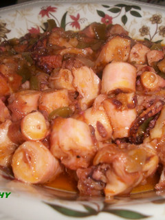 Una foto de Pulpo a la mediterránea