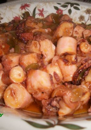 Una foto de Pulpo a la mediterránea