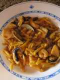 Fideuà with Cuttlefish, Shrimp, and Clams