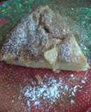 Tortita sencilla de manzana y queso