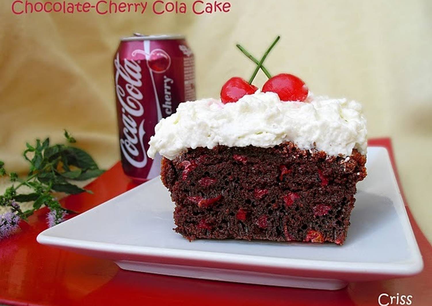 Chocolate cherry cola cake Receta de Cristina (Alimenta)- Cookpad