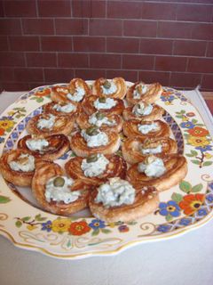 Una foto de Palmeritas con roquefort