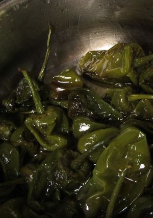 Una foto de Pimientos de padrón