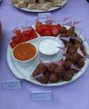 Albondiguitas con dos salsas