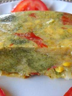 Una foto de Pastel de verdura sin huevo