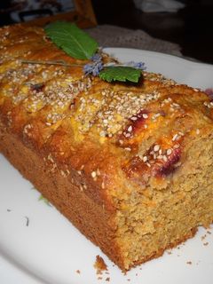 Una foto de Cake de zanahorias con nectarinas
